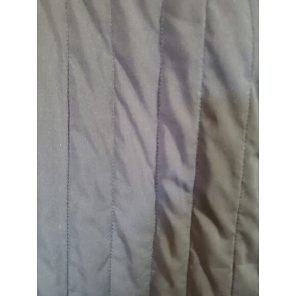 BCBGMAXAZRIA Long Black Quilted Midweight Minimalist Coat Jacket, Women's Medium - Picture 8 of 14